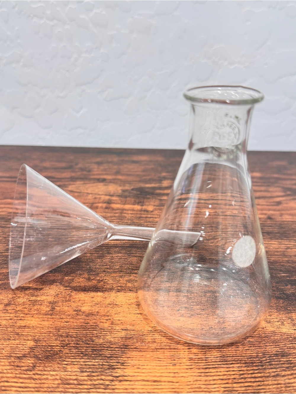 Pyrex Clear Glass Erlenmeyer Flask Set
